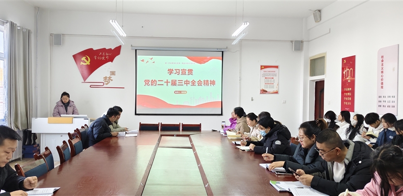 药学院开展党的二十届三中全会精神宣讲