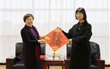 民建武威市委来校走访慰问教师会员